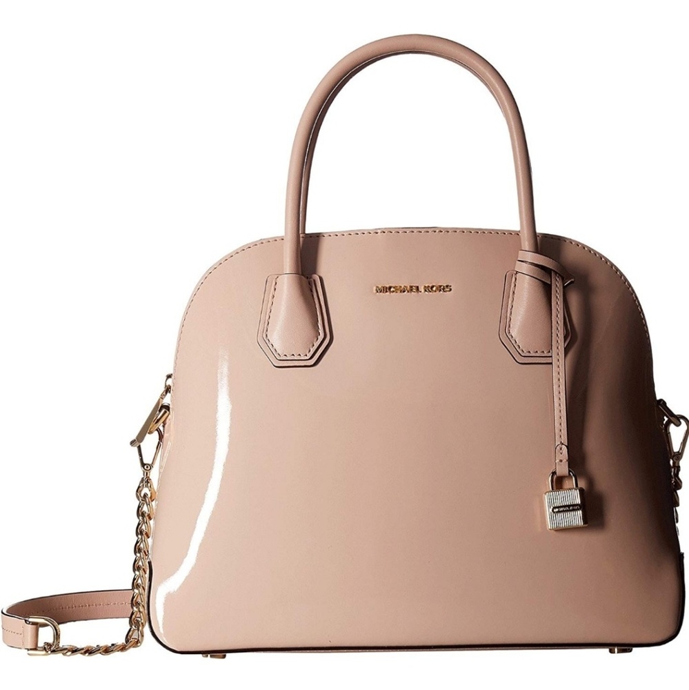 Studio Mercer Large Patent Leather Dome Satchel